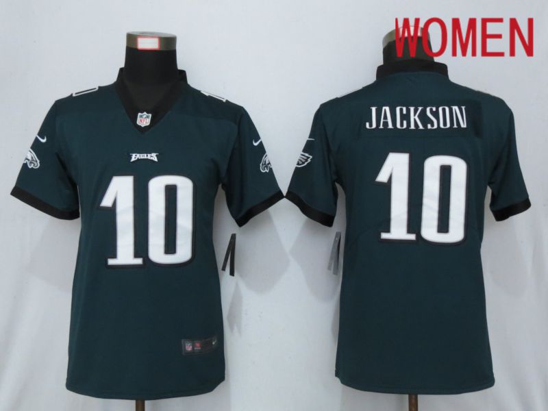 Women Philadelphia Eagles 10 Jackson Green 2019 Nike Vapor Untouchable Elite Playe NFL Jerseys